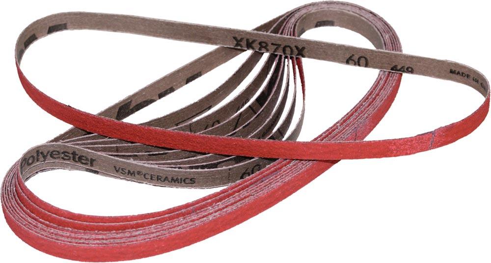 Schleifband XK870F Länge 760 mm Breite 40 mm Körnung 120 für Stahl / Titan / NE Keramikkorn Schleifband XK870F Länge 760 mm Breite 40 mm Körnung 120 für Stahl / Titan / NE Keramikkorn