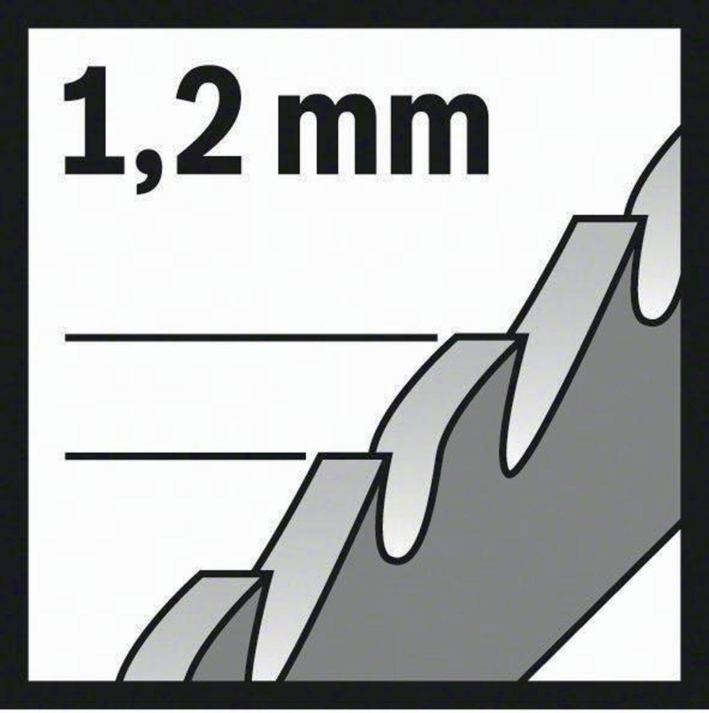 Stichsägeblatt T 121 AF Gesamtlänge 92 mm Zahnteilung 1,2 mm BIM 5 Stück / Karte
