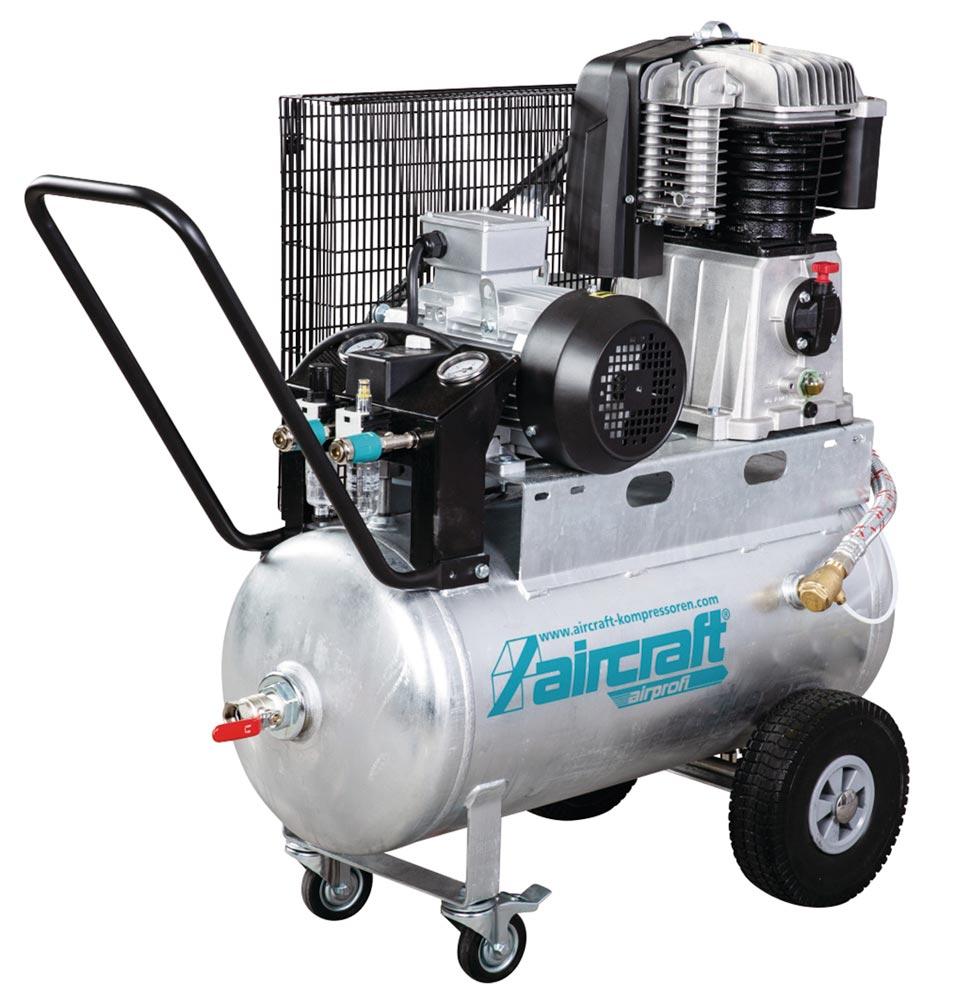 AIRCRAFT Mobiler Kolbenkompressor mit Riemenantrieb AIRPROFI 703/75/13 P