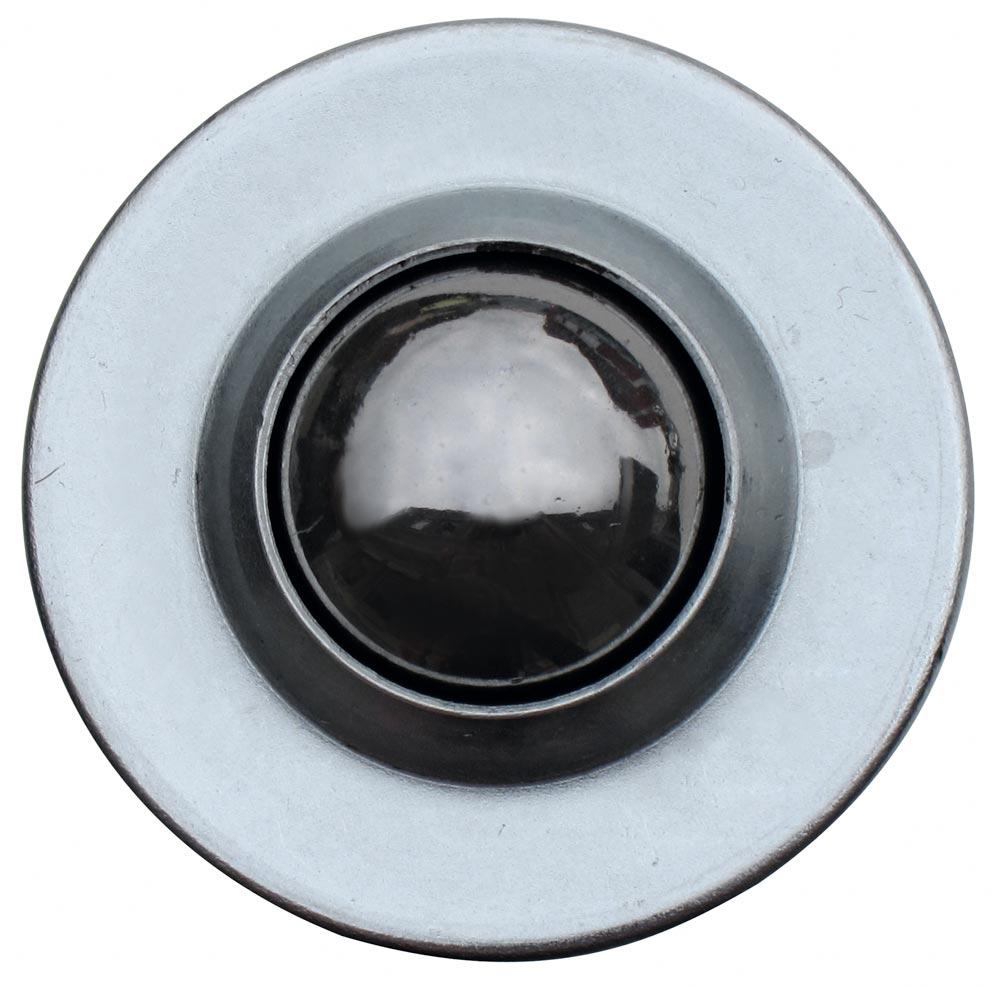 Kugelrolle ohne Befestigung, Kugeldurchm. 22 mm, Traglast 130 kg, Stahlkugel, Gehäuse verzinkt, MINDESTABNAHME 10 Stück