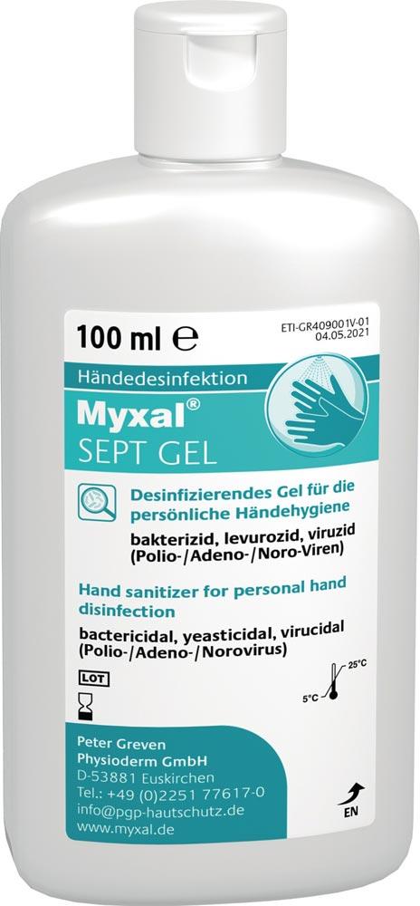 Handdesinfektionsgel MYXAL® SEPT GEL 1 l 1000ml Hartflasche
