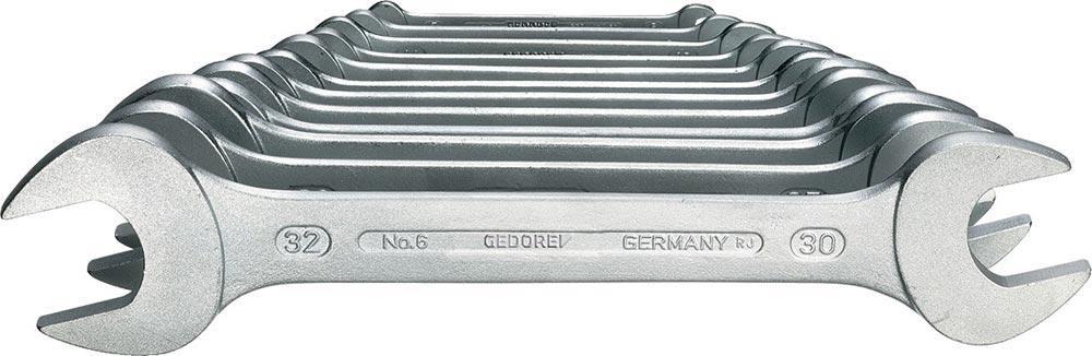 Doppelmaulschlüsselsatz 6-100 10-teilig SW6-32 mm CV-Stahl verchromt Doppelmaulschlüsselsatz 6-100 10-teilig SW6-32 mm CV-Stahl verchromt