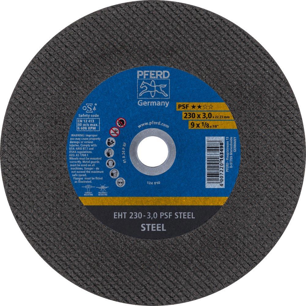 Trennscheibe PSF STEEL D230x3mm gerade Stahl Bohrung 22,23 mm