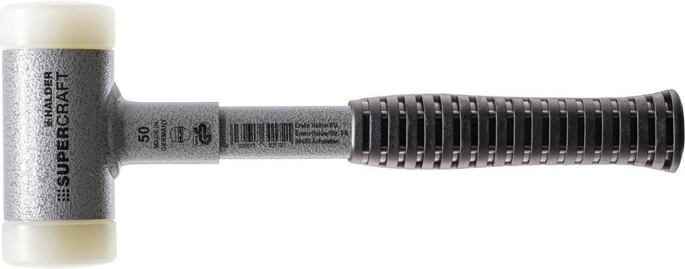 Schonhammer SUPERCRAFT Länge 305 mm Kopf-Ø 45 mm Stahlrohr rückschlagfrei hart Nylon weiß Schonhammer SUPERCRAFT Länge 305 mm Kopf-Ø 45 mm Stahlrohr rückschlagfrei hart Nylon weiß