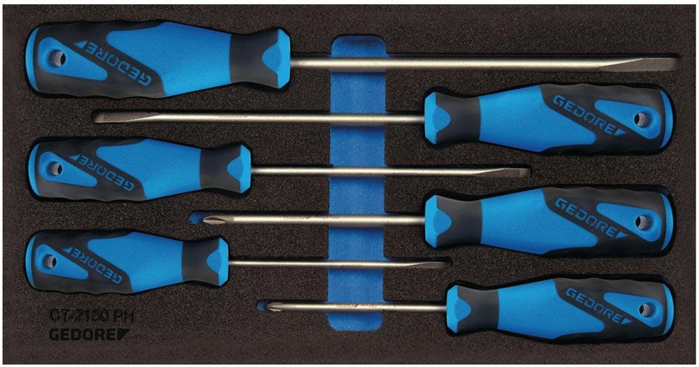 Werkzeugmodul 1500 CT1-2150 PH 6-teilig 1/3-Modul Schlitz / PH