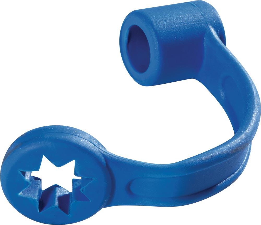 Verschlussgarnitur, blau