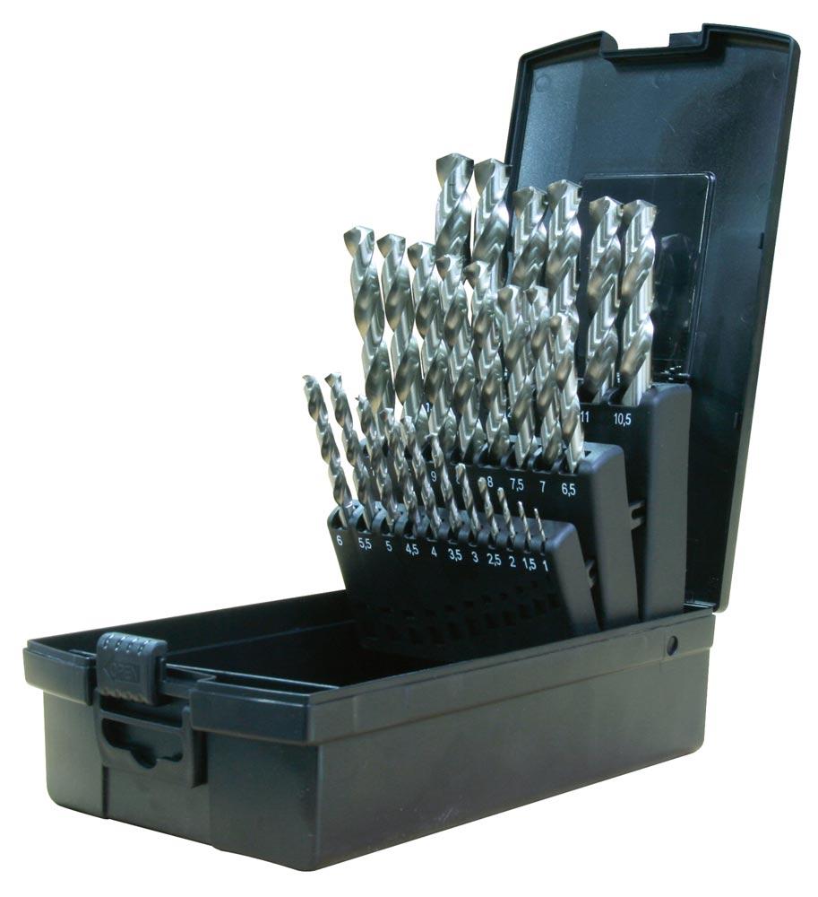 FACTOR-PL Spiralbohrer-Satz HSS-G DIN 338 25tlg. 1,0-13,0 mm