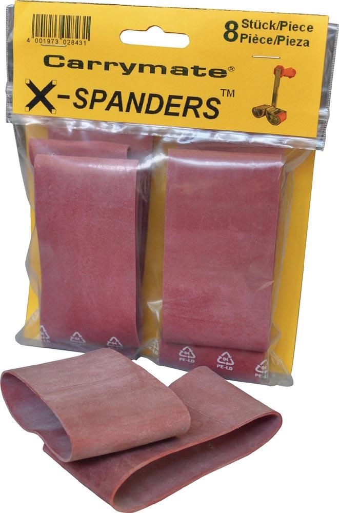 Ersatzgummi X-Spander passend für Plattenträger Carrymate® 8 Stück Ersatzgummi X-Spander passend für Plattenträger Carrymate® 8 Stück
