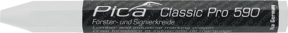 Förster-/Signierkreide Classic PRO 590 weiß papiert 12 Stück / Schachtel