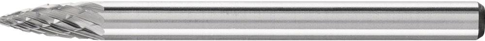 Kleinfrässtift Form SPG Ø 3 mm Kopflänge 13 mm Schaft-Ø 3 mm Hartmetall Verzahnung 5 Kleinfrässtift Form SPG Ø 3 mm Kopflänge 13 mm Schaft-Ø 3 mm Hartmetall Verzahnung 5