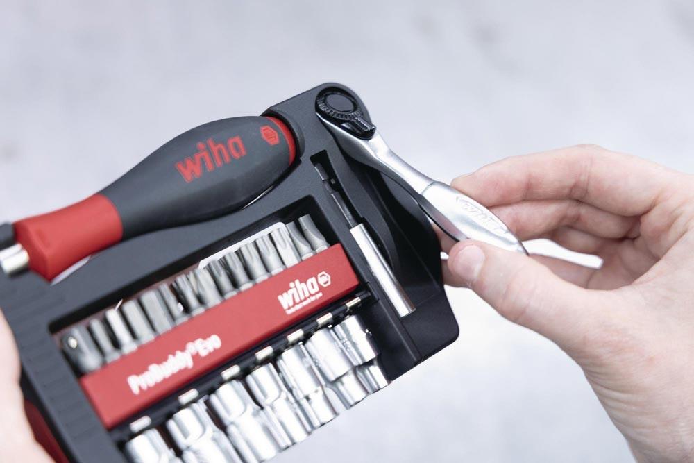 Bit-/Steckschlüssel-Set ProBuddy Evo 40-teilig Schlitz/PH/PZD/TX/TX-BO/Knarre/Bits