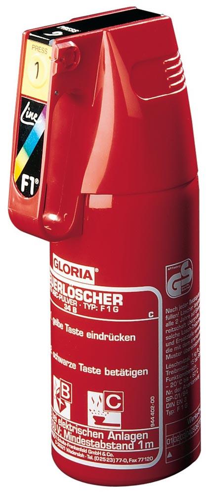 KFZ-Pulverfeuerlöscher 1 kg mit Dauerdruck Brandklasse A 8 A 34 B C o.Manom.+Halt. KFZ-Pulverfeuerlöscher 1 kg mit Dauerdruck Brandklasse A 8 A 34 B C o.Manom.+Halt.