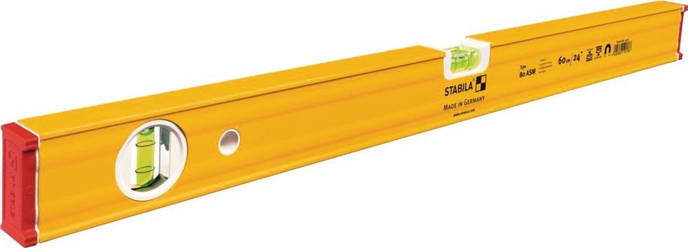 Wasserwaage 80 ASM 80 cm Aluminium gelb  0,5 mm/m