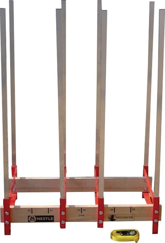 Sägebock Holzmichel Breite 820 x Höhe 1130 x Tiefe 465 mm Alu / Holz Sägebock Holzmichel Breite 820 x Höhe 1130 x Tiefe 465 mm Alu / Holz