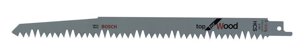 Säbelsägeblatt S 1531 L Länge 240 mm Breite 19 mm Zahnteilung TPI 5 5 mm geschränkt, geschliffen 5 Stück / Karte