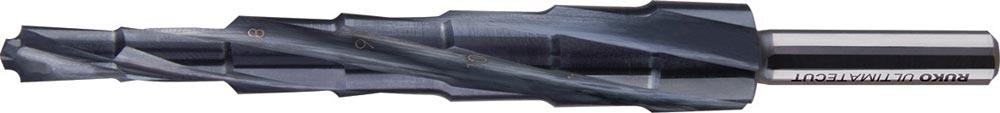 Stufenbohrer ULTIMATECUT Bohrbereich 6 - 12 mm HSS RUnaTEC spiralgenutet Schneidenanzahl 4 Stufenanzahl 7 Stufenbohrer ULTIMATECUT Bohrbereich 6 - 12 mm HSS RUnaTEC spiralgenutet Schneidenanzahl 4 Stufenanzahl 7