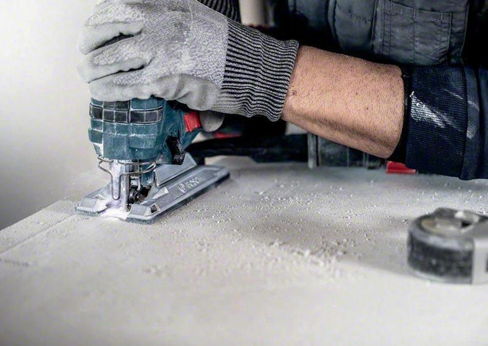 Stichsägeblatt Fiber Plaster T 141 HM Gesamtlänge 100 mm Zahnteilung 4,3 mm Faserzementplatten, Trockenbauwand 3 Stück / Karte