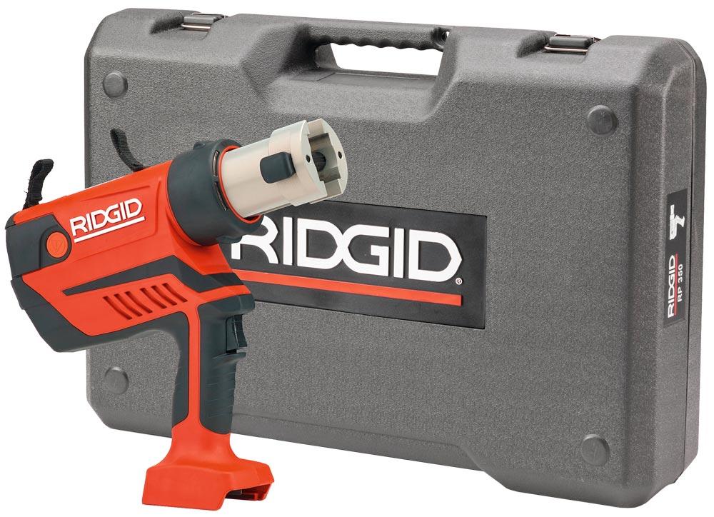 RIDGID Akku-Pressewerkzeug RP 350 mit Akku-Pack 18 V (2,5Ah) + Ladeger. im Koffer RIDGID Akku-Pressewerkzeug RP 350 mit Akku-Pack 18 V (2,5Ah) + Ladeger. im Koffer
