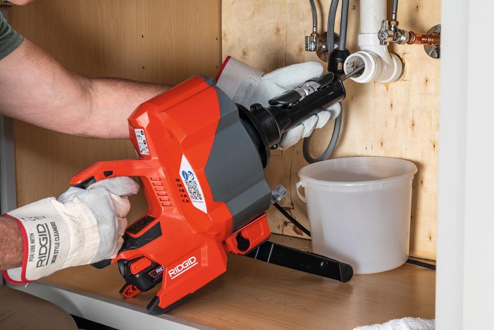 RIDGID Akku-Rohrreinigungsmaschine K-46 SinkSnake 18 V (2,5Ah) im Koffer