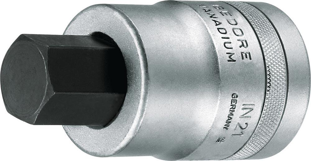 Steckschlüsseleinsatz IN 21 1  Innen-6-kant Schlüsselweite 22 mm Länge 90 mm Steckschlüsseleinsatz IN 21 1  Innen-6-kant Schlüsselweite 22 mm Länge 90 mm