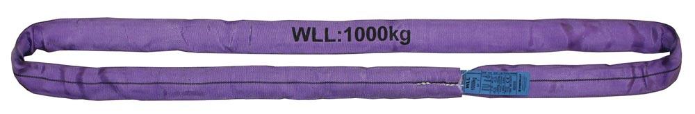 Rundschlinge DIN EN 1492-2 Umfang 2 m violett Tragf. einf. 1000 kg