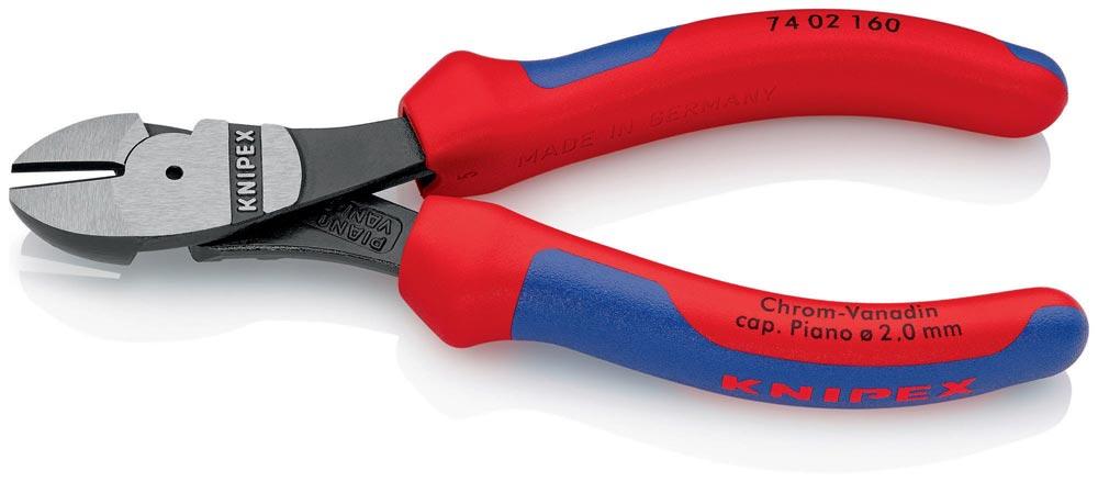 Kraftseitenschneider Länge 160 mm poliert Form 0 Mehrkomponenten-Hüllen