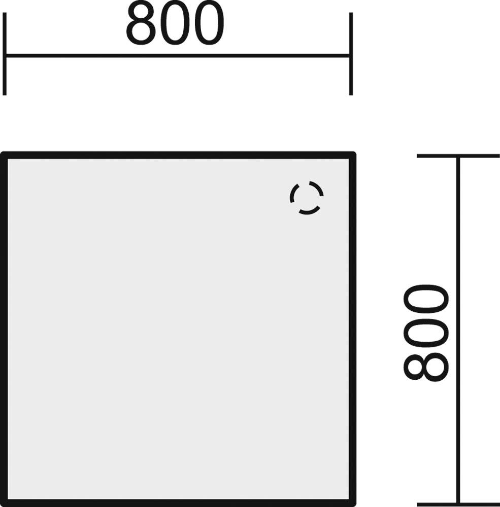 Anbautisch rund, BxTxH 800-1200x1047x720 mm, Platte ahorn, Stützfuß lichtgrau