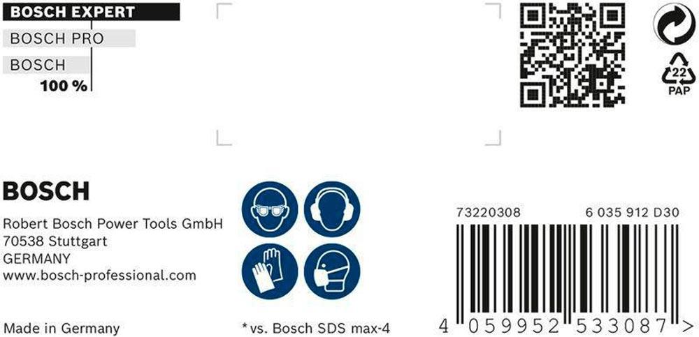 Hammerbohrer Expert SDS max-8X Ø 22 mm Arbeits-L.400 mm L.520 mm SDS-max 1 Stück