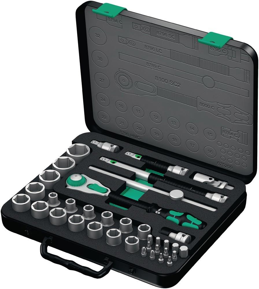 Steckschlüsselsatz Zyklop Speed 37-teilig 1/2  Schlüsselweiten 10-32 mm Anzahl Zähne 72 6-Kant Steckschlüsselsatz Zyklop Speed 37-teilig 1/2  Schlüsselweiten 10-32 mm Anzahl Zähne 72 6-Kant