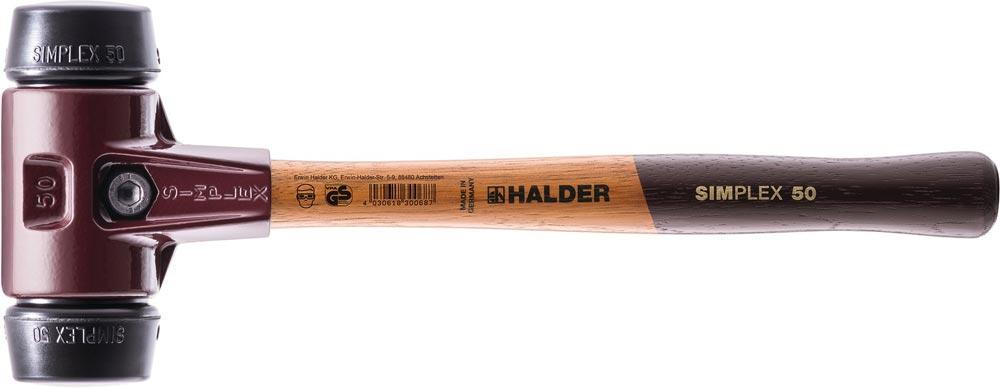 Schonhammer SIMPLEX Länge 300 mm Kopf-Ø 30 mm mittelhart Holz Gummi schwarz Schonhammer SIMPLEX Länge 300 mm Kopf-Ø 30 mm mittelhart Holz Gummi schwarz