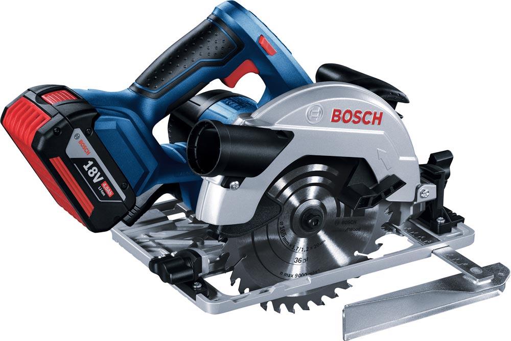 BOSCH Akku-Handkreissäge GKS 18V-57 G 2 x 4,0 Ah in L-Boxx