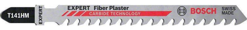 Stichsägeblatt Fiber Plaster T 141 HM Gesamtlänge 100 mm Zahnteilung 4,3 mm Faserzementplatten, Trockenbauwand 3 Stück / Karte