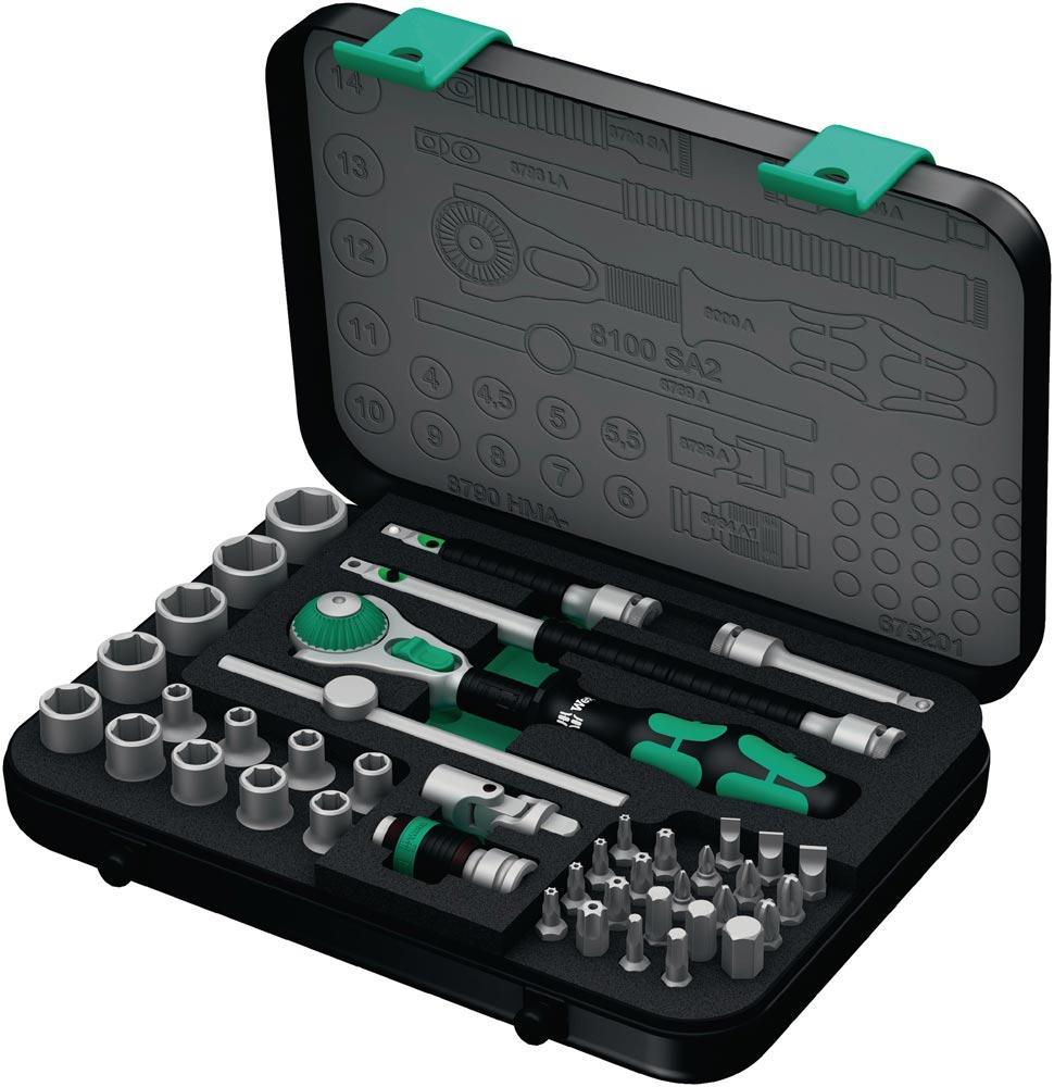 Steckschlüsselsatz Zyklop Speed 42-teilig 1/4  Schlüsselweiten 4-14 mm Anzahl Zähne 72 6-Kant Steckschlüsselsatz Zyklop Speed 42-teilig 1/4  Schlüsselweiten 4-14 mm Anzahl Zähne 72 6-Kant