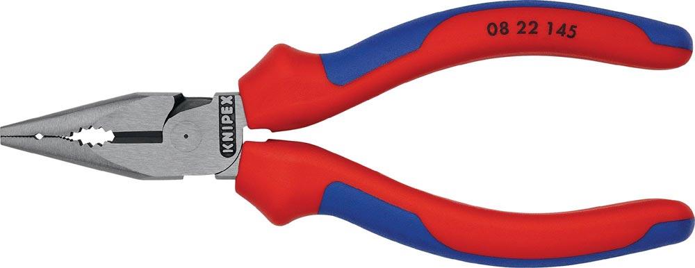 Spitzkombizange Länge 145 mm Mehrkomponentenhüllen verchromt Spitzkombizange Länge 145 mm Mehrkomponentenhüllen verchromt