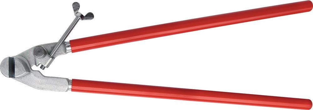 Rinnenträgerabbiegezange D396 L.680mm Schlitz-B.10mm Gewicht3,15kg Tempergusskopf f.Rinneisen bis 40x6mm