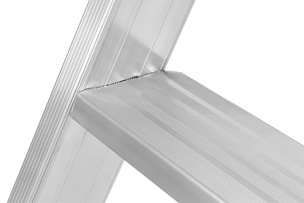 Plattformleiter mit Handlauf, klappbar, Podesthöhe o. Geländer 1420 mm, 6 Stufen
