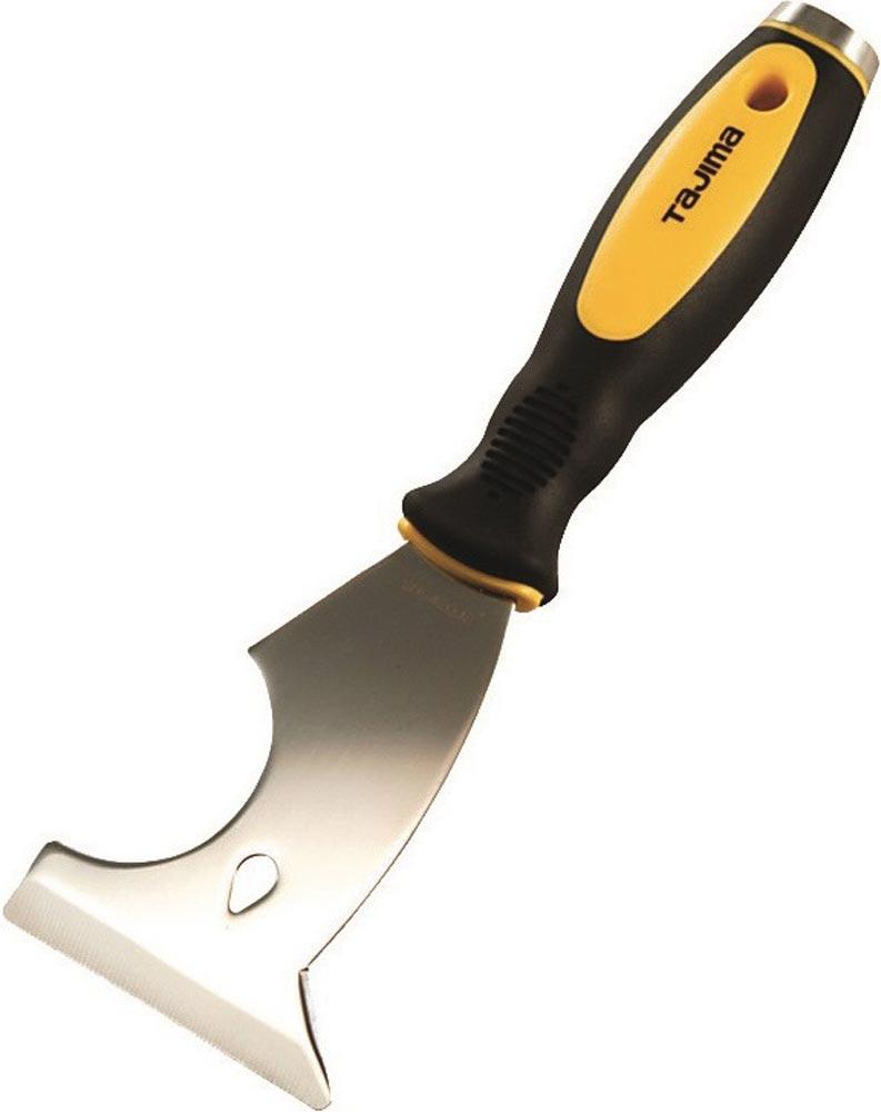 Multifunktionsspachtel Breite 75 mm rostfreier Stahl mit Nagelzieher 2-K-Heft Multifunktionsspachtel Breite 75 mm rostfreier Stahl mit Nagelzieher 2-K-Heft