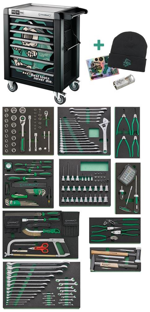 Werkstattwagen NDE-Set Ultra 7 Schubladen inkl. 250tlg. Werkzeug-Sortiment