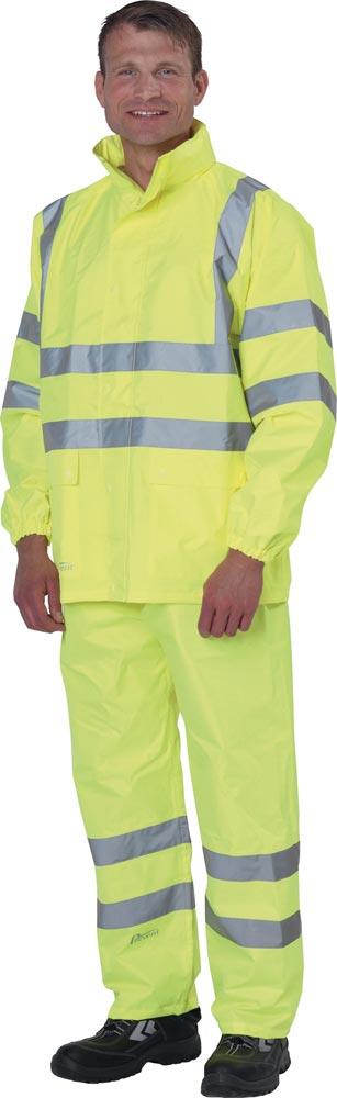 Warnschutz-Regenjacke Größe M gelb