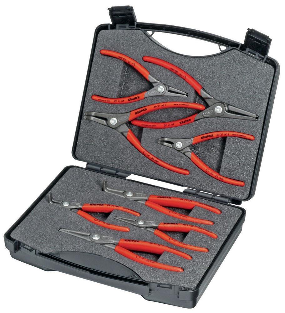Präzisionssicherungsringzangensatz 8-teilig in Kunststoffkoffer 10 - 60 mm Präzisionssicherungsringzangensatz 8-teilig in Kunststoffkoffer 10 - 60 mm