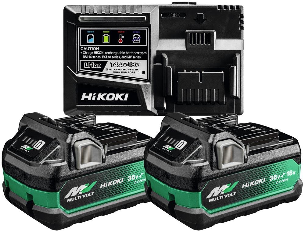 HIKOKI Booster Pack 2x BSL36A18X + UC18YSL3  (36 V 2.5 Ah/18 V 5.0 Ah Li-Ion) HIKOKI Booster Pack 2x BSL36A18X + UC18YSL3  (36 V 2.5 Ah/18 V 5.0 Ah Li-Ion)