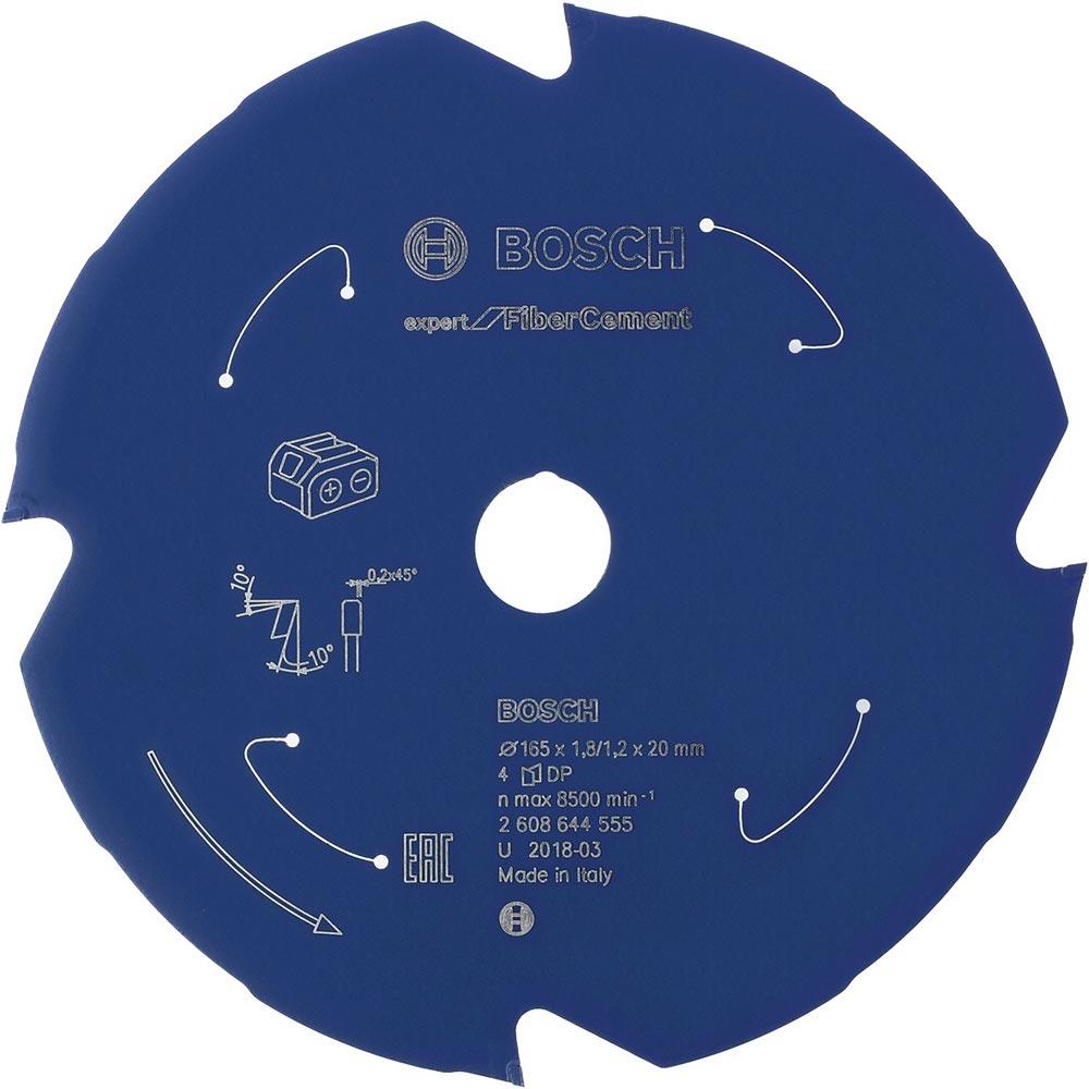 Kreissägeblatt Außen-Ø 165 mm Zähnezahl 4 TCG Bohrung 20 mm Schnittbreite 1,8 mm HM