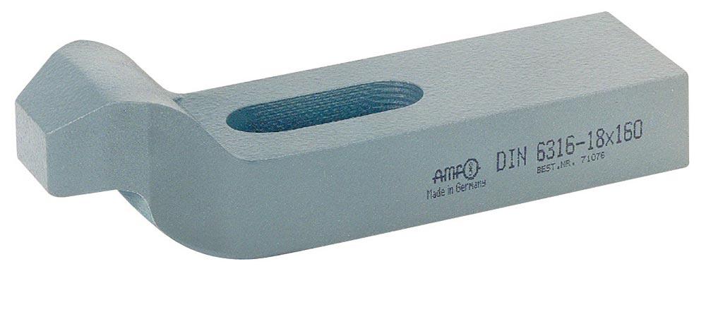 Spanneisen DIN 6316 für T-Nut 12 + 14 + 16 mm Länge 125 mm Spanneisen DIN 6316 für T-Nut 12 + 14 + 16 mm Länge 125 mm