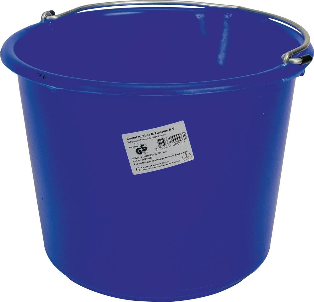 Baueimer GRIPLINE C 20 l kranbar, TÜV-GS geprüft blau Kunststoff