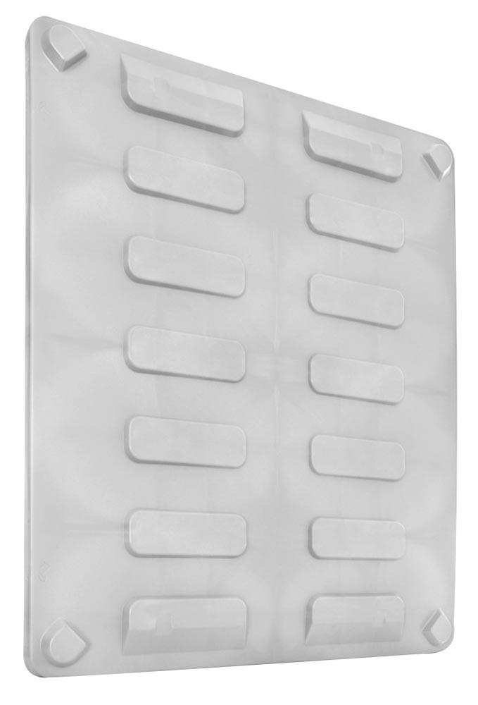 Deckel grau, für Palettenbox, BxTxH 1200x1000 mm, HDPE, Gewicht 6 kg
