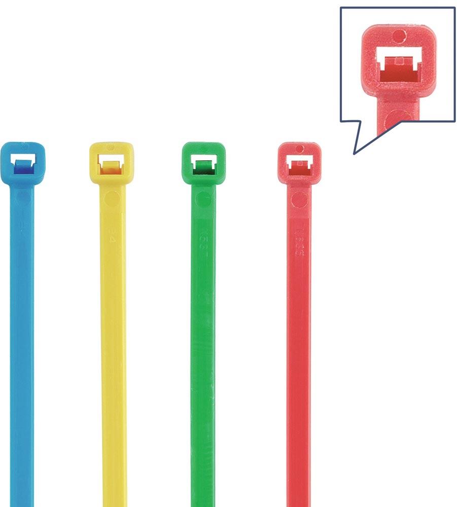 Kabelbinderset 400-teilig Polyamid 6.6 mehrfarbig