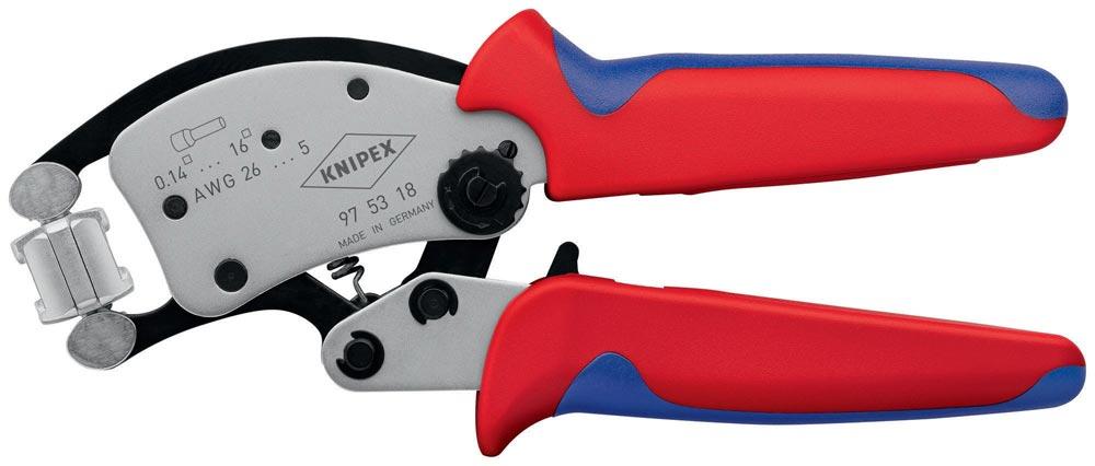 Crimpzange Twistor16 Gesamtlänge 200 mm 0,14 - 16 mm brüniert Mehrkomponenten-Hüllen Crimpzange Twistor16 Gesamtlänge 200 mm 0,14 - 16 mm brüniert Mehrkomponenten-Hüllen