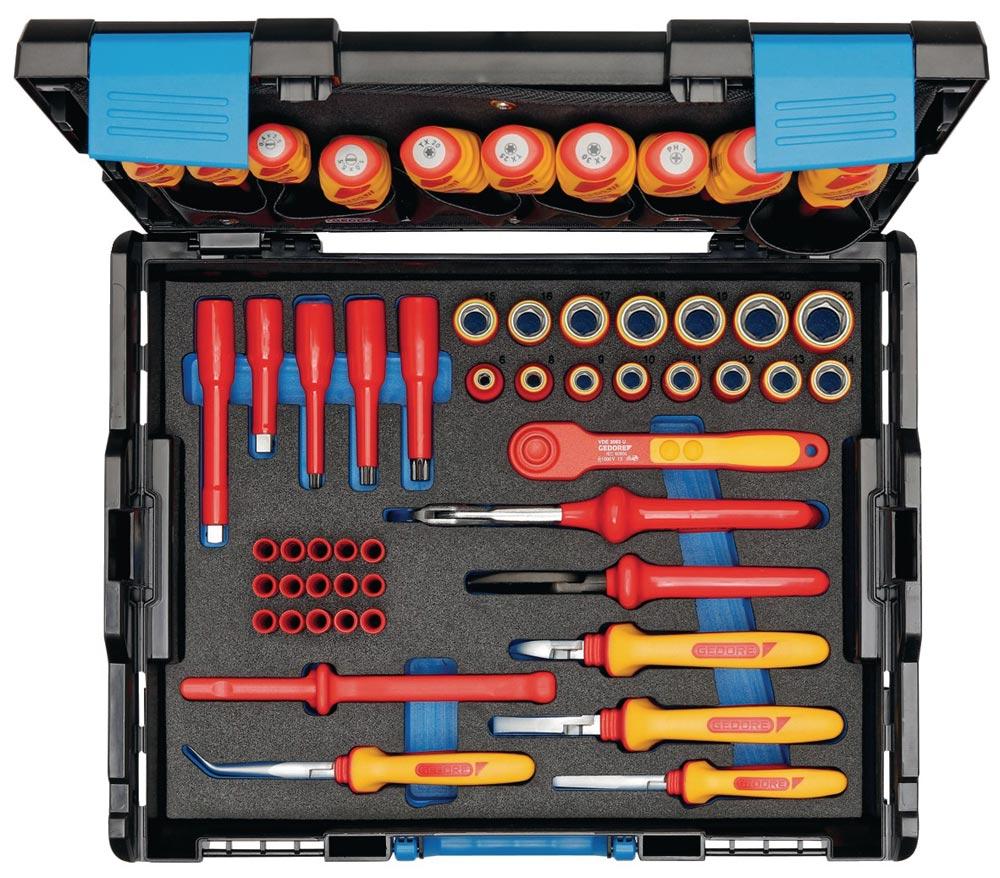 Werkzeugsortiment 53-teilig in L-BOXX® für Elektriker