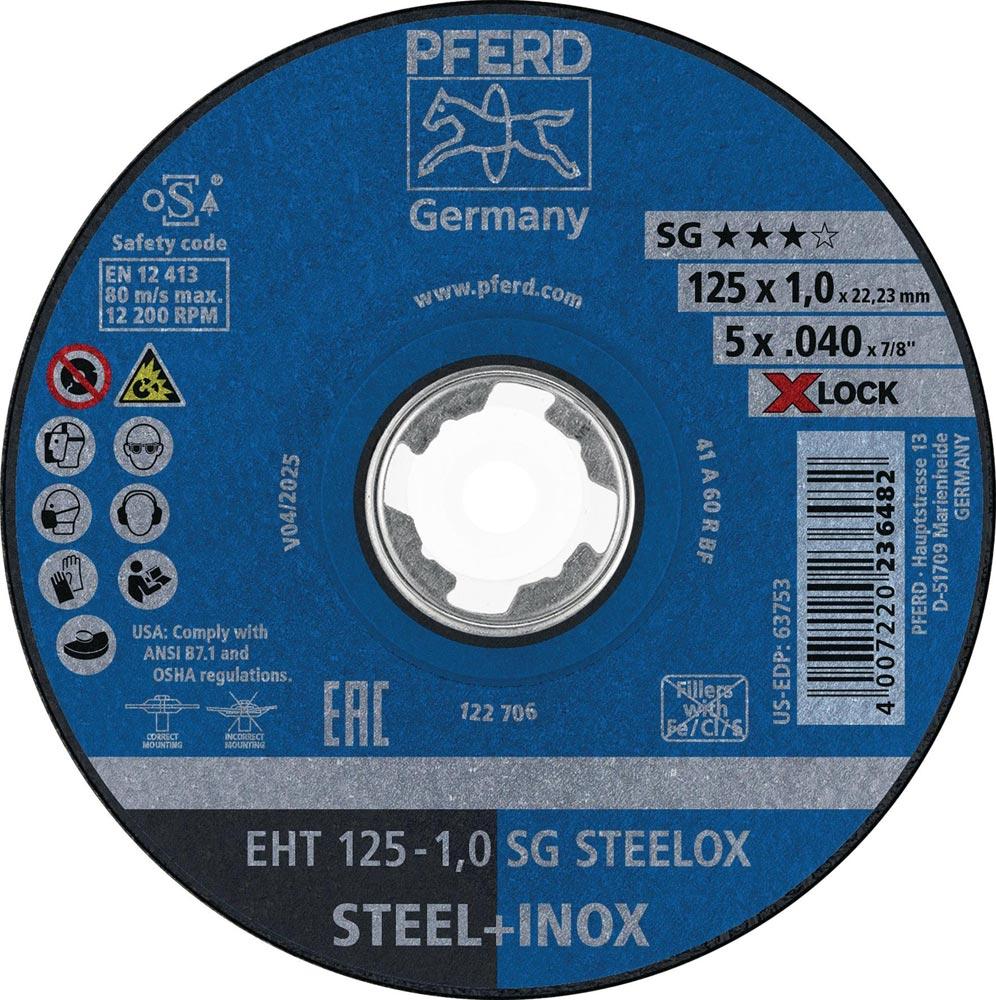 Trennscheibe X-LOCK SG STEELOX D125x1mm gerade Trennscheibe X-LOCK SG STEELOX D125x1mm gerade