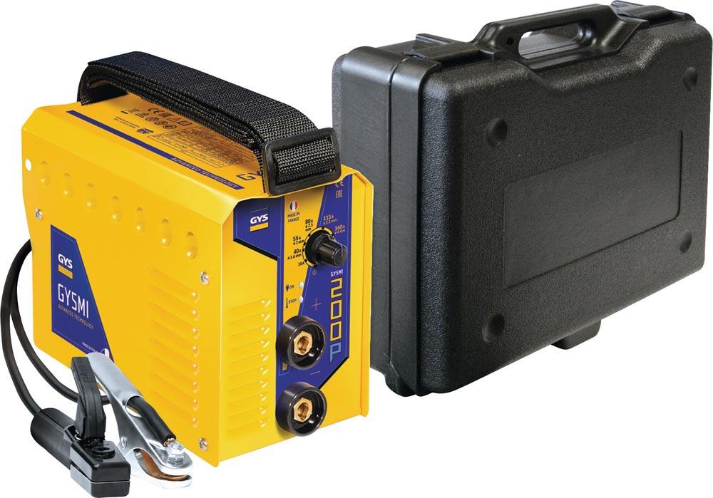 Elektrodenschweißgerät GYSMI 200P mit Zubehör 10 - 200 A